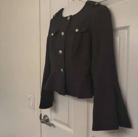 WHBM Bell-Sleeve Peplum Jacket 🖤 (4P) - Picture 9 of 14